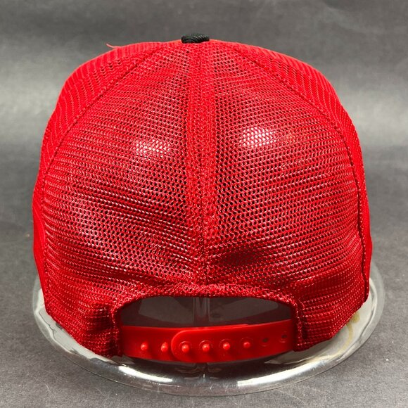 Vtg Disney Mickey Mouse Snapback Hat Trucker Mesh Red Dad Theme Park Foam Mens - Picture 4 of 12